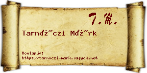 Tarnóczi Márk névjegykártya
