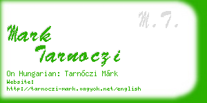 mark tarnoczi business card